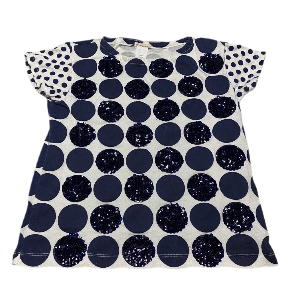 J. Crew Kids Crewcuts Shirt white/blue Sz10